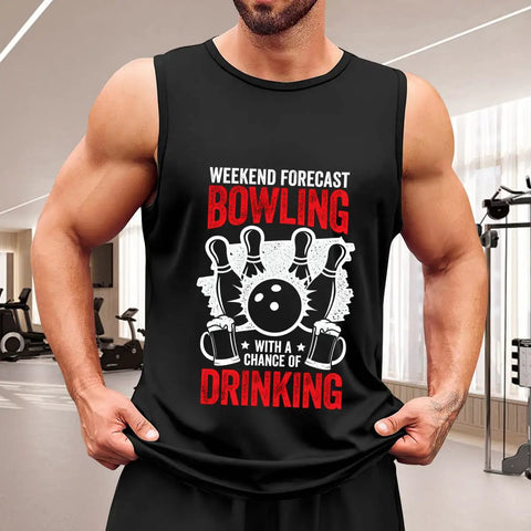 Men's Soft Cotton Muscle Tank Top With Fresh Bike Mechanic Graphic Design Ultra Lightweight Sleeveless Gym Shirt And Breathable Summer Undershirt For Turning Wrenches Or Casual Flex worn by a man in a gym.