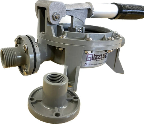Heavy Duty Utility Hand Pump For Wastewater And Graywater Removal Priming And Bilge 10 GPM Half Inch Tapped And One Inch Smooth Ends