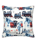 Dope Steam Train Locomotive Pillowcase Cover For Living Room And Bedroom, Retro Train Decor Throw Pillow Case 20x20 Inches