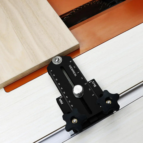 Heavy Duty Thin Rip Jig Fence Guide Compatible With Most Table Saw Band Saw Router Table For No Sweat Precision Cutting on miter slot.
