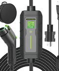 Level 2 Portable EV Charger 16A 240V With NEMA 6-20 Plug, 18 Ft Cable, LCD Screen, J1772 Compatible Electric Car Charging Station