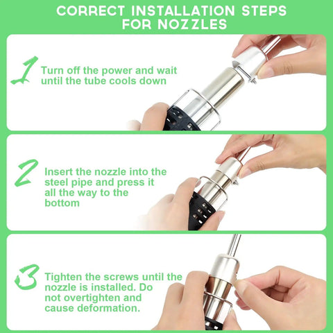 Correct installation steps for Hot Air Rework Station For Electronics Soldering With 500C Temperature Control And 932F Range