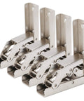 Four Pack Bridge Shaped Cabinet Hinges With Heavy Duty 10kg Capacity, Soft Close, Cold Rolled Steel Plated, Easy Install for Kitchen Cabinets