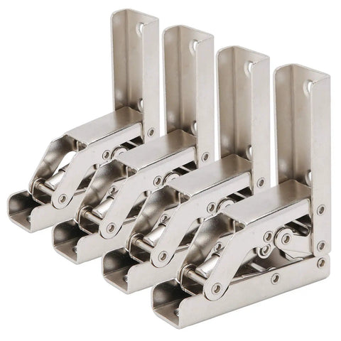 Four Pack Bridge Shaped Cabinet Hinges With Heavy Duty 10kg Capacity, Soft Close, Cold Rolled Steel Plated, Easy Install for Kitchen Cabinets