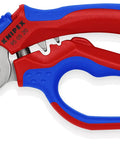 Angled Electricians' Shears For Tight Spaces Six And A Quarter Inch, 45 Degree Offset Design, ergonomic handle with sure grip