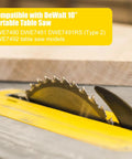 Heavy Duty Dado Throat Plate For 10 Inch Job Site Table Saw Tough As Nails Replacement Throat Board on saw blade