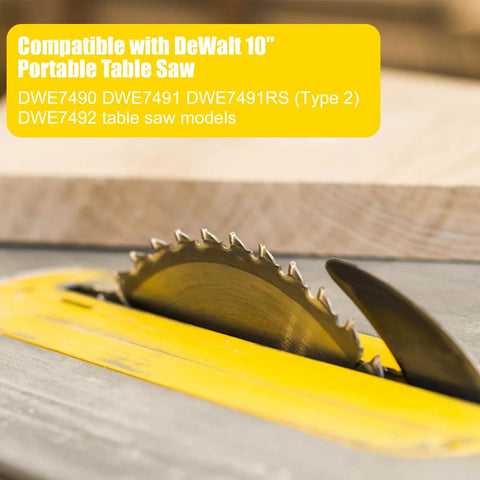 Heavy Duty Dado Throat Plate For 10 Inch Job Site Table Saw Tough As Nails Replacement Throat Board on saw blade