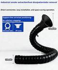 Heavy Duty Fume Extraction Arm With Articulated Duct Hose And Nozzle, Ideal For Beauty Salons Shops And Laboratories, 100cm Length