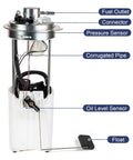 Electric Fuel Pump Assembly For 2004-2007 Chevy Silverado 1500 2500 HD Classic And GMC Sierra 1500 2500 HD Classic, parts labeled