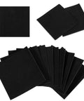 Twenty Two Piece Adhesive Foam Squares With Heavy Duty Hold Anti Slip Soundproof Cushioning For Rock Solid Vibration Dampening Furniture Sliders No Fuss Black Backing shown in various angles and arrangements.
