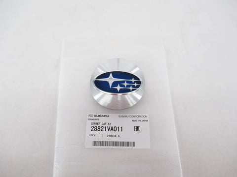 Subaru Wheel Center Cap 28821VA011 Black Hub Cap Replacement Fits Impreza 2015-2022 on packaging