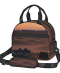 Insulated Lunch Tote For Women And Men With Leakproof Zippers Reusable Desert Camping Cooler Bag design with adjustable strap