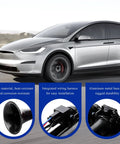 Hella Loud Badass 12V Car Air Horn With Integrated Compressor And Dual Trumpets Super 120dB with ABS material and aluminum base shown.