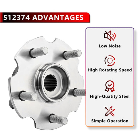 4WD Rear Wheel Hub Bearing Assembly Fits Toyota RAV4 2006-2018 And Lexus NX200t 2015-2017 close-up view with features