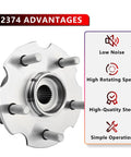 Rear Wheel Hub Bearing Assembly for 2006-2019 Toyota RAV4 and Lexus NX 4WD, highlighting low noise, durability, and simple operation.