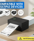 4x6 Direct Thermal Shipping Labels, 500 Fanfold Perforated White Sheets, Commercial Grade With Permanent Adhesive shown printing