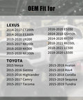 Image listing compatible Toyota and Lexus models for the Gas Cap Replacement For 2014 2021 Toyota And Lexus Cars Fits Camry Corolla.