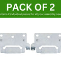 Heavy Duty Replacement Mounting Plates Hella Durable Steel For Bed Frame Hardware Compatible With Ikea Part 116791, pack of two steel brackets.