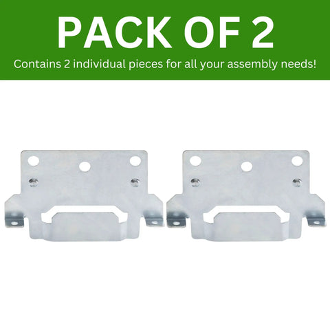 Heavy Duty Replacement Mounting Plates Hella Durable Steel For Bed Frame Hardware Compatible With Ikea Part 116791, pack of two steel brackets.