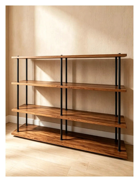 Heavy Duty Shelf Support Brackets For Cabinets And Closets Solid Wood Board Reinforcement Built Tough Kickin Rack Rods Zero Wobble Closet Organizers Home Storage on a stylish wooden shelf.
