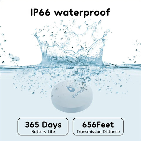 WiFi Water Leak Detector Kit, 3 Pack With 100dB Adjustable Alarm, Real Time Leak Alerts, IP66 waterproof label, underwater sensor