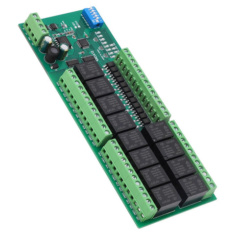 12 Channel Relay Module with Protection and Optically Isolated Inputs, Hardware Reset, 12 Relay Outputs for Automation