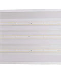 LED High Bay Light Fixture 160W 21,132 Lumens 4000K Daylight White DLC Premium Listed showing internal LED strips