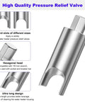 Metal RV water heater pressure-relief valve remover with hex head for 7/8-inch wrench