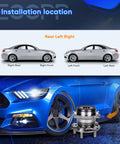 Pair Of Rear Wheel Hub Bearing Assemblies With ABS For Subaru Outback Impreza Forester Legacy 2008 2009 2010 2011 2012 2013 2014 5 Lug 512401 Replacement shown with car installation diagram