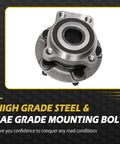 All-In-One 5-Lug Front And Rear Wheel Bearing Hub Assembly With ABS Encoder, Subaru Outback Legacy, close-up view