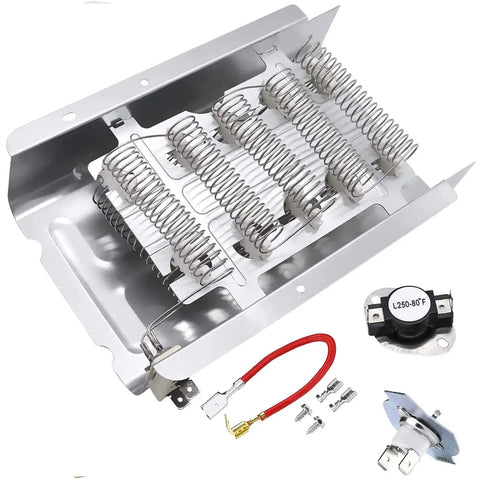 Dryer Heating Element Replacement For Maytag Whirlpool Includes 279838 Replacement Element And 279816 Thermal Cut Off Kit Easy Fix.