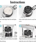 Instructions for using Pro Grade Watch Back Case Press Tool With 18 Molds, Adjustable Ram for Even Pressure And No Scratch Closures