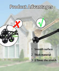 Comparison of Universal Roller Shade Hardware Kit bungee parts, highlighting beige durable weatherproof advantages for sun shades.