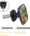 Four Pack Square Cabinet Knobs For Kitchen And Bath Spring Flowers Chicks Fence Style Easy Install Drawer Pulls For Dressers