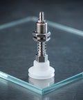 Industrial Suction Cup 8 Pack with Silicone Tips for Automation Equipment, Pneumatic Vacuum Gripper, close-up with metal connector.