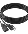 AC Power Cord For Korg Pro Arranger T2 EXT2 Music Workstation 61 Key Keyboard Replacement Cable, heavy-duty, coiled view