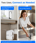 Black Reverse Osmosis Kitchen Sink Faucet For Under Counter Water Filtration Systems Nsf Certified Lead Free Single Handle Design Fits Most Rv And Home Setups With No Sweat Installation in a kitchen setup.