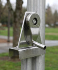 Heavy Duty Stainless Steel Flagpole Pulley And Crank Handle Kit Two Pieces For Smooth Outdoor Flag Raising Hardware on pole