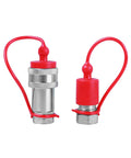 3/8 Inch Hydraulic Quick Connect Tractor Coupler ISO 7241 A Ball Valve Type With Two Dust Caps Pioneer Type Interchangeable