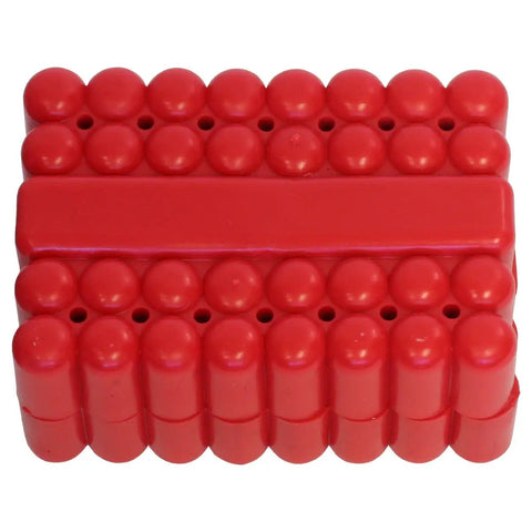 Rock Solid 33 Piece Security Tamper Proof Magnetic Screwdriver Bit Set With Quick Release Bit Holder For Phillips Torx Hex And Star Screws Plus Tough As Nails Case in red storage case.