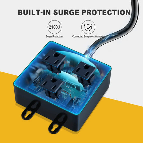 Stop Babysitting Your Shop Vac Automatic Vacuum Switch For Dust Collectors Triggers On With Power Tools Dual Outlet Controller showing surge protection features.