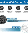 80 Piece Woodruff Key Set Metric Carbon Steel Semicircle Half Moon Keys For Keyways And Flywheels Includes 8 Sizes With 10 Pieces Each Built For Auto And Industrial Gearheads with focus on premium 45# carbon steel and usage.