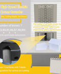 Electric Corner Rounder Machine 50mm Capacity With Safety Guard And Foot Pedal Includes 7 Blades R3 Through R9 Perfect For Documents