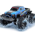 Waterproof Monster Truck Gesture RC Car With 4WD Amphibious All Terrain Drive splashing through water
