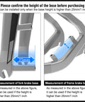 Diagram showing measurements for Disc Brake Adapter 160mm For Front And Rear Calipers, 25mm base requirement for installation.