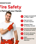 Heat Activated Automatic Fire Suppressant Aerosol Extinguisher Unit For Pickup Truck Rv Camper And Home Garage Instant Trigger setup with user.