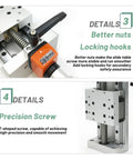 Kickass T Type Digital Manual Z Axis Linear Actuator With Sleek Built In Display features better nuts and a precision screw for smooth operation.