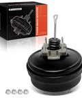 Built Like A Tank Vacuum Brake Booster For Chevy Silverado 1500 And Gmc Sierra 1500 2005 To 2007, dual diaphragm, black steel, includes mounting hardware.