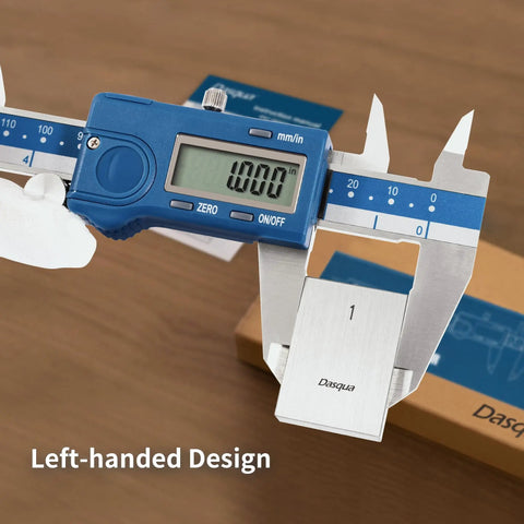 Left Handed Digital Caliper 0-6 Inch 0-150 mm Stainless Steel With Large LCD Screen Dual Units Inch And mm displayed