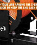 Rock Solid Commercial Trimmer Line Spool Holder Bracket with mounting for easy line access and organization.